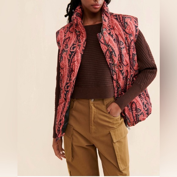 NWOT - Free People Flora Puffer Vest - Picture 3 of 9